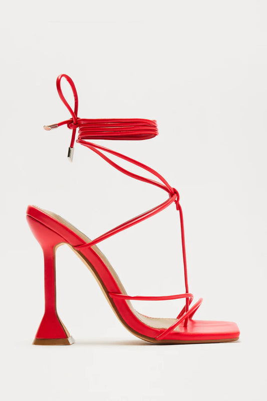 Flirtationship Heeled Sandal - Red
